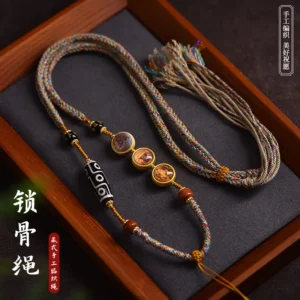 Handmade Tibetan Cotton Rope Necklace Pendant
