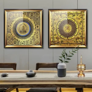 Tibet Thangka Buddha Canvas Wall Art