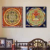 Traditional Thangka Canvas Wall Art Buddhist Painting
