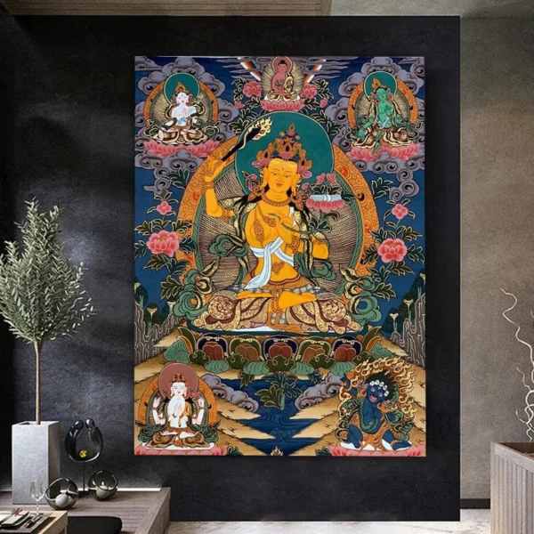 Tibetan Buddhism Thangka Canvas Wall Art