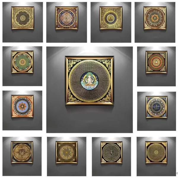 Tibet Thangka Buddha Canvas Wall Art