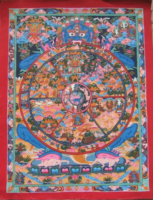 Tibetan Buddhism Thangka Canvas Wall Art