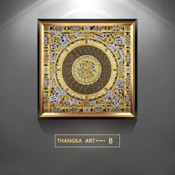 Tibet Thangka Buddha Canvas Wall Art