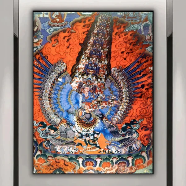 Tibetan Buddhism Thangka Canvas Wall Art