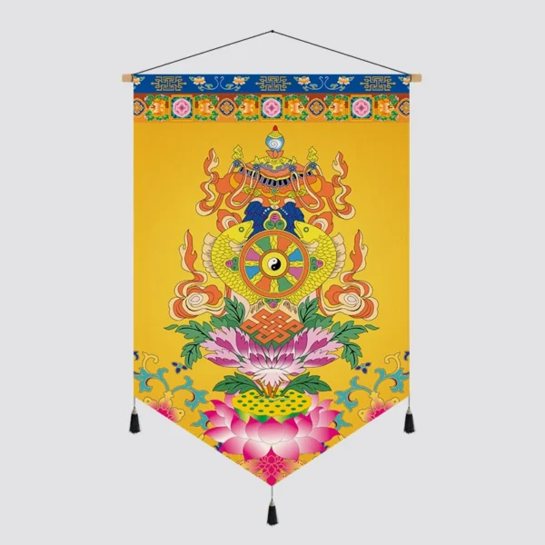 Tibetan Thangka Wall Art Canvas Painting