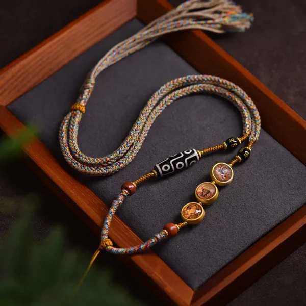 Handmade Tibetan Cotton Rope Necklace Pendant